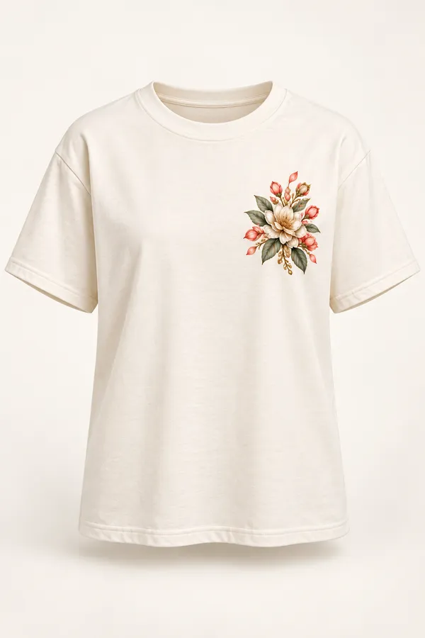 White_Graphic_Regular_Fit_T-Shirt_For_Women
