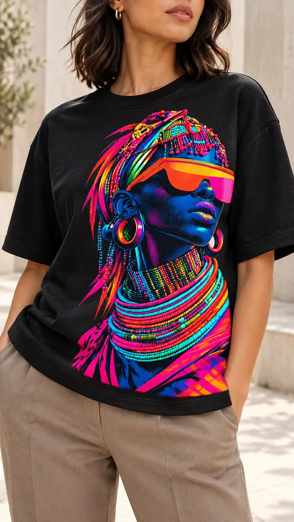 Black_Graphic_Print_T-Shirt_For_Women