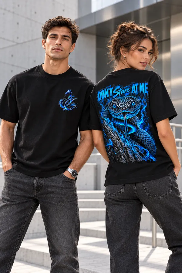 Black_French_Terry_Relaxed_Fit_T-Shirt_For_Women