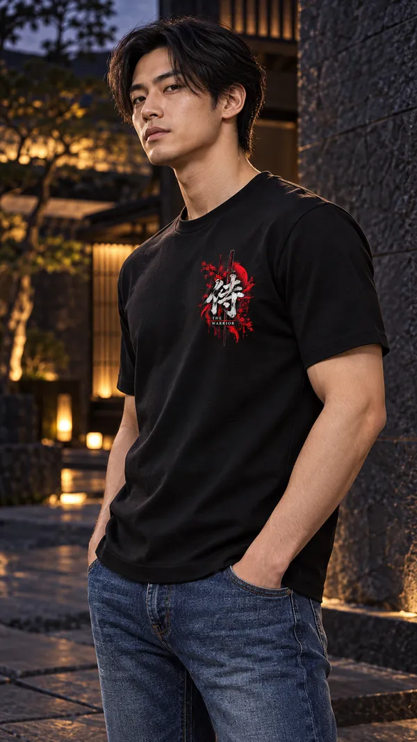 Black_French_Terry_Relaxed_Fit_T-Shirt_For_Men