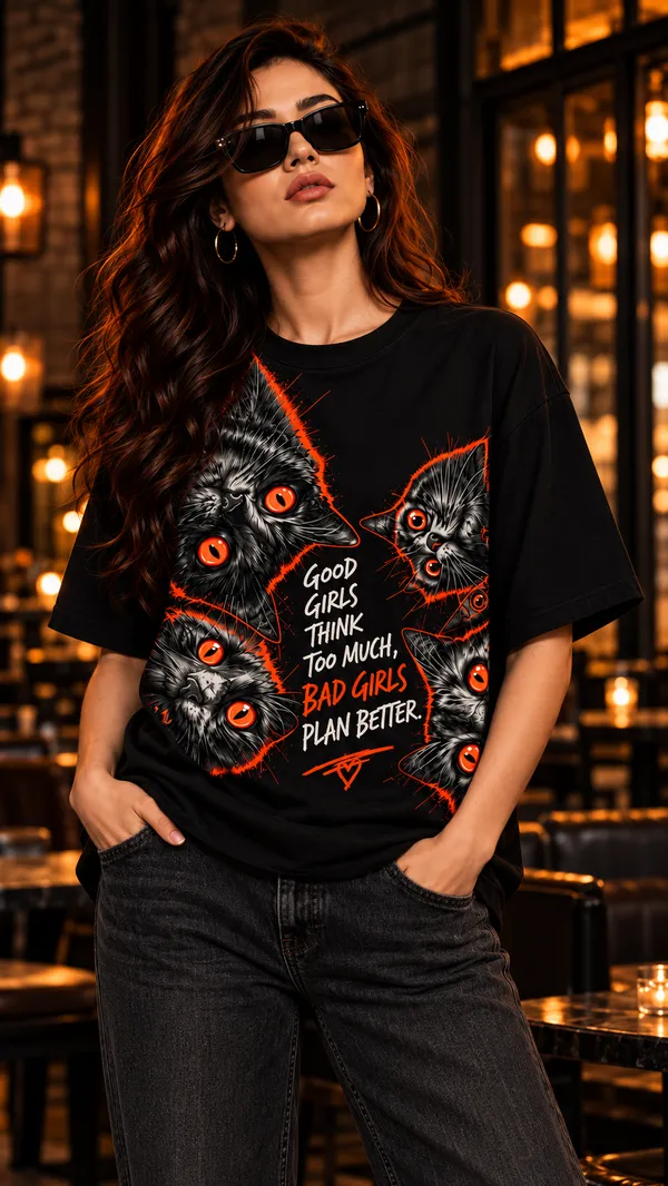 Black_French_Terry_Relaxed_Fit_T-Shirt_For_Women