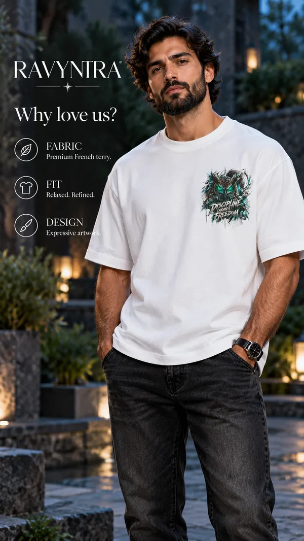 White_Graphic_Regular_Fit_T-Shirt_For_Men