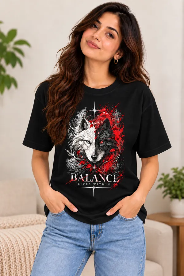 Black_Graphic_Print_T-Shirt_For_Women