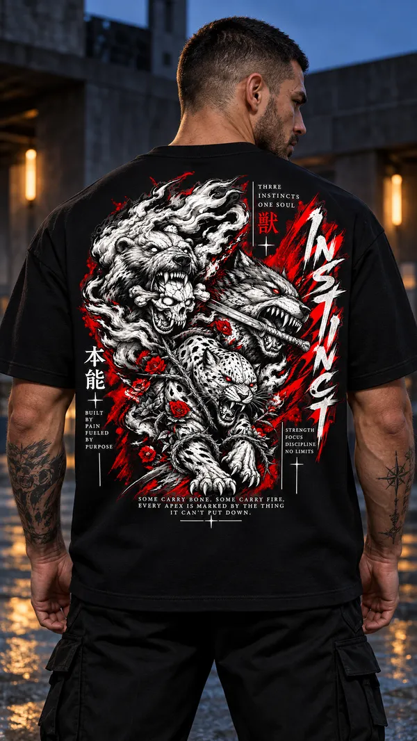 Black_Graphic_Crew_Neck_T-Shirt_For_Men