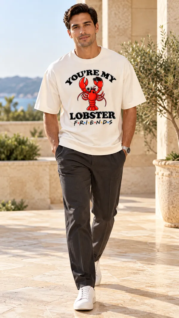 White_Graphic_Casual_Fit_T-Shirt_For_Men