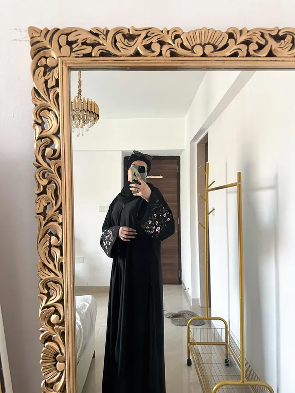 Black_Floral_Embroidered_Abaya_With_Hijab_For_Women