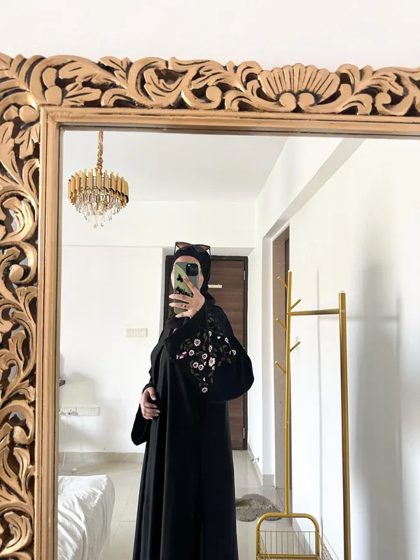 Black_Floral_Embroidered_Abaya_With_Hijab_For_Women