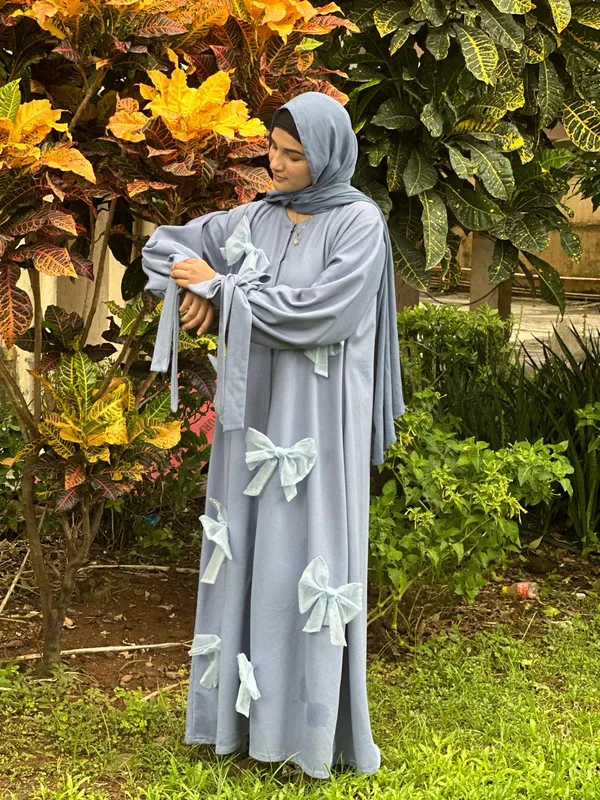 Baby_Blue_Popcorn_Fabric_3D_Bow_Abaya_For_Women