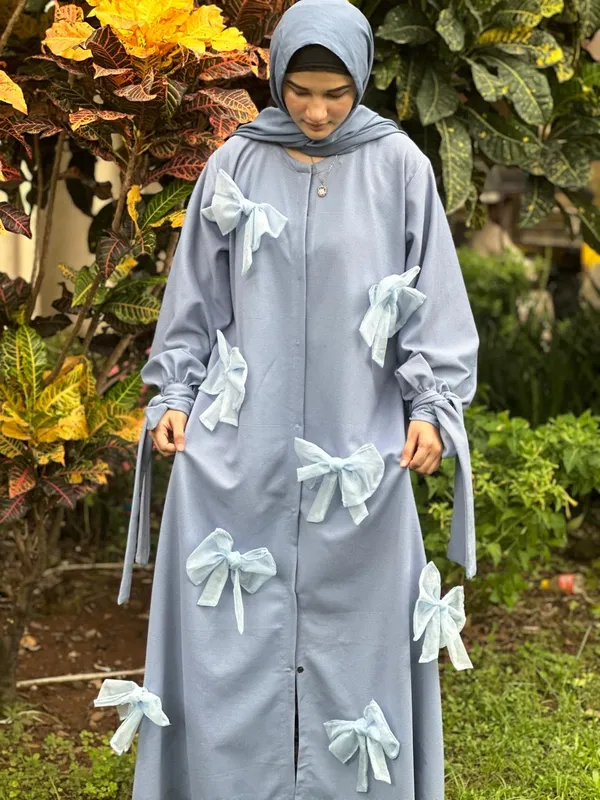 Baby_Blue_Popcorn_Fabric_3D_Bow_Abaya_For_Women