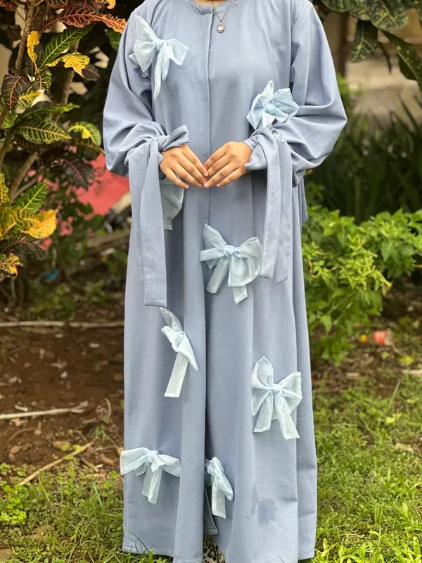 Baby_Blue_Popcorn_Fabric_3D_Bow_Abaya_For_Women