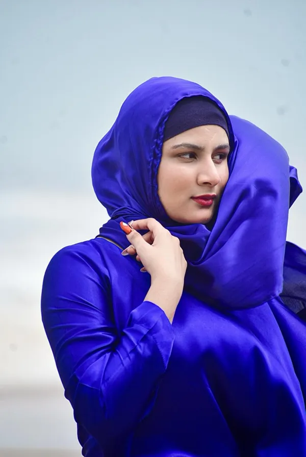 Royal_Blue_Satin_Butterfly_Abaya_With_Inner_Belt_For_Women