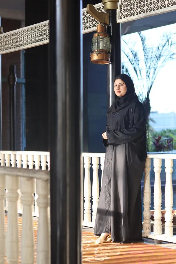 Black_Nida_Rhinestone_Detail_Abaya_With_Niqab_Hijab_For_Women