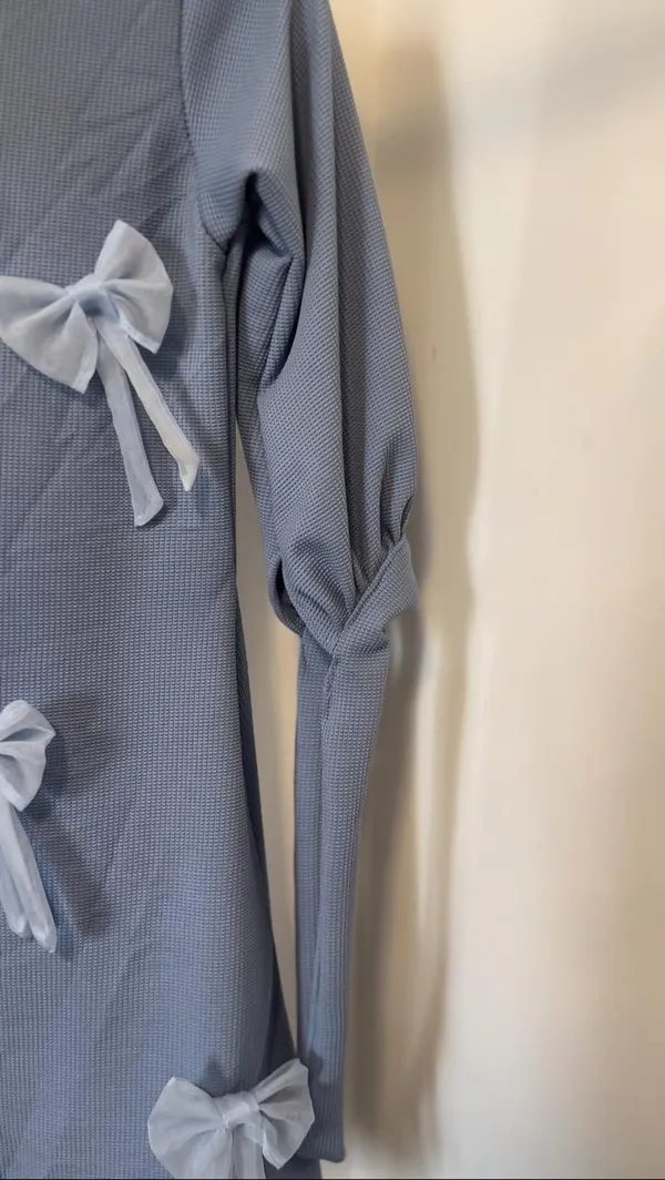 Baby_Blue_Popcorn_Fabric_3D_Bow_Abaya_For_Girls
