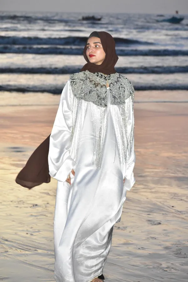 Black_White_Dual_Shade_Luxury_Handwork_Cape_For_Women