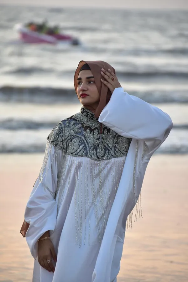 Black_White_Dual_Shade_Luxury_Handwork_Cape_For_Women