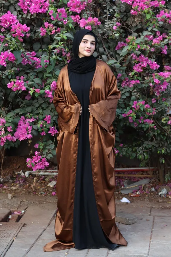 Brown_Shimmer_Shrug_With_Hijab_For_Women