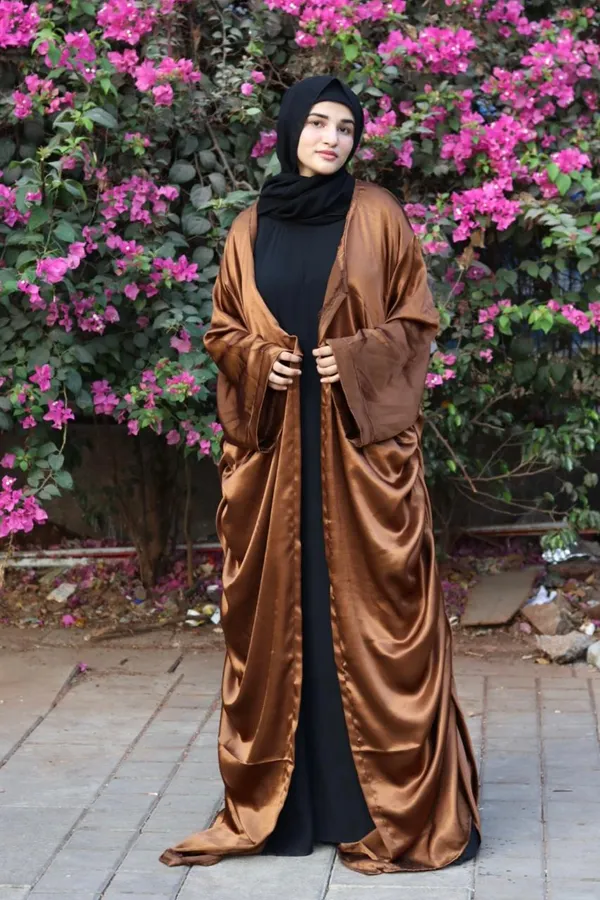 Brown_Shimmer_Shrug_With_Hijab_For_Women