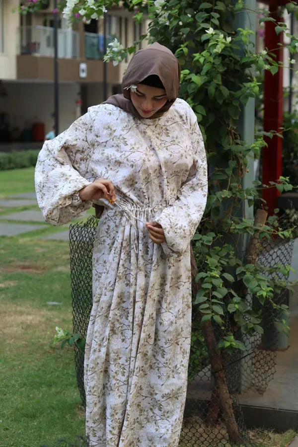 Off_White_Belted_Frilled_Dress_For_Women