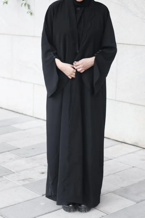 Black_Wave_Cutwork_Coat_Abaya_With_Hijab_For_Women
