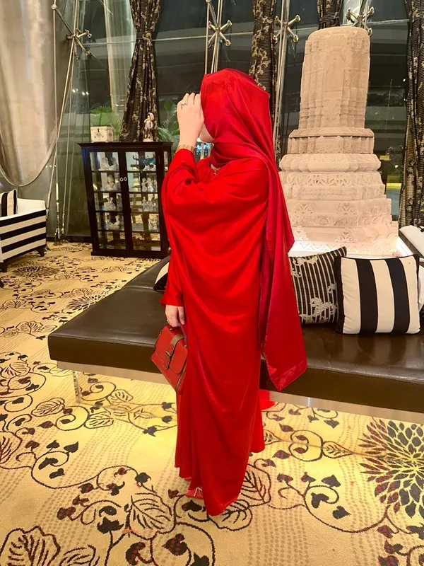Red_Satin_Butterfly_Abaya_With_Attached_Inner_Belt_For_Women