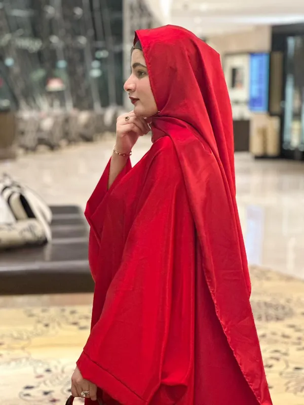 Red_Satin_Butterfly_Abaya_With_Attached_Inner_Belt_For_Women