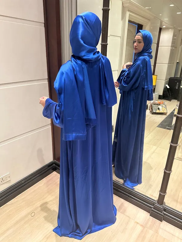 Blue_Satin_Luxe_Abaya_Set_With_Inner_Slit_Matching_Hijab