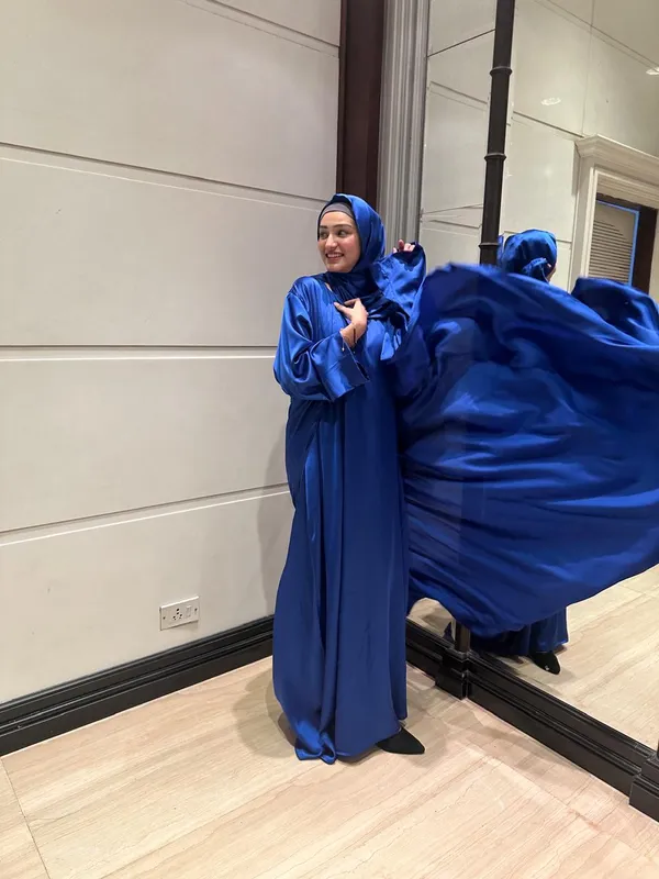 Blue_Satin_Luxe_Abaya_Set_With_Inner_Slit_Matching_Hijab