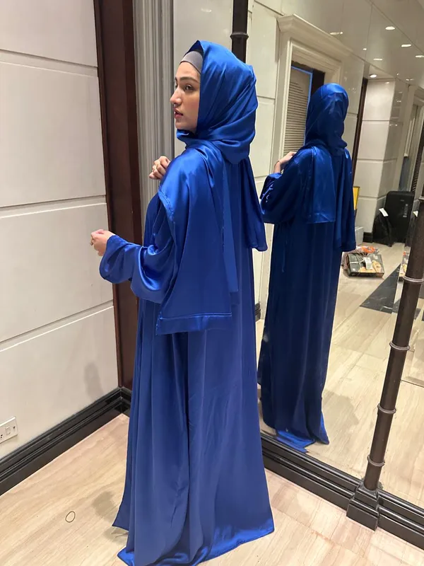 Blue_Satin_Luxe_Abaya_Set_With_Inner_Slit_Matching_Hijab