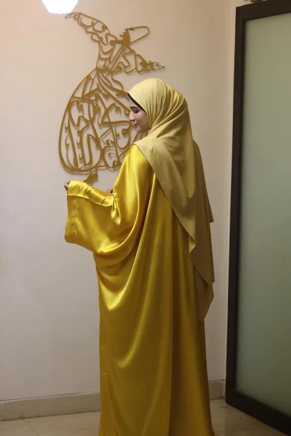 Lime_Butterfly_Abaya_With_Attached_Inner_Belt_For_Women