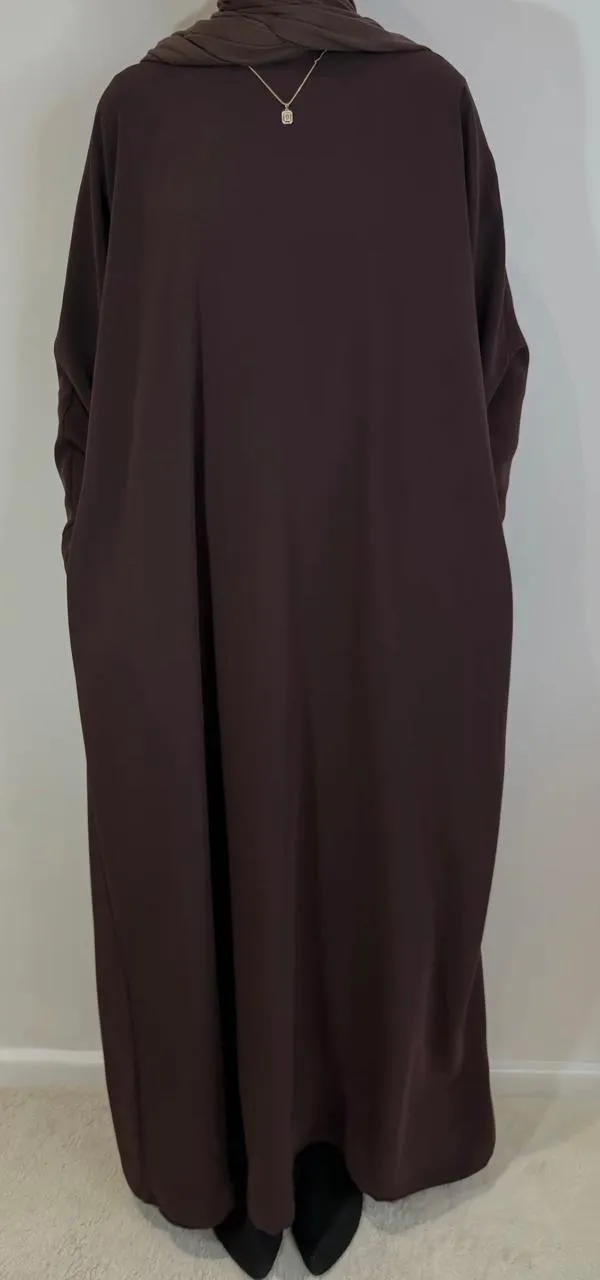 Cocoa_Cy_Fabric_Smart_Abaya_With_Pockets_And_Zip_For_Women