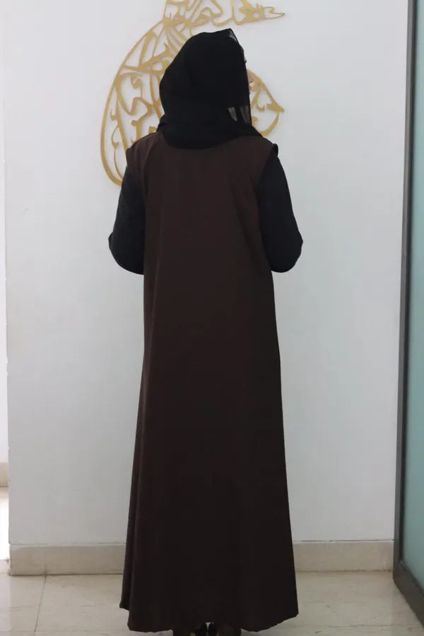 Brown_Black_Nida_Reversible_Sleeveless_Inner_Slit_Dress_For_Women