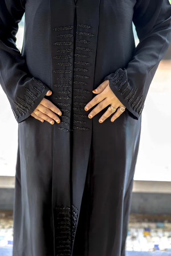 Black_Handwork_Stone_Embellished_Tayba_Abaya_With_Hijab