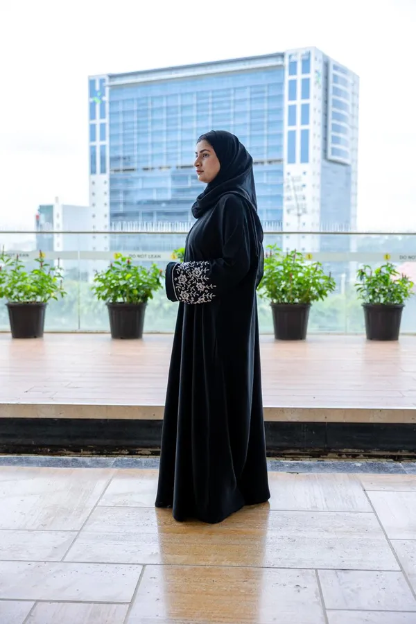 Black_Handwork_Stone_Abaya_With_Hijab_For_Women
