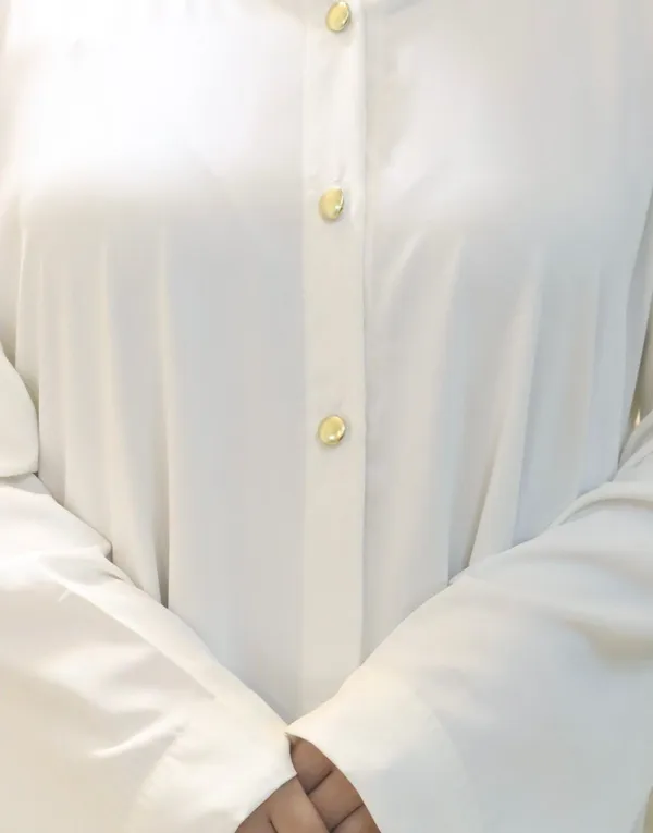 White_Buttoned_Abaya_For_Women
