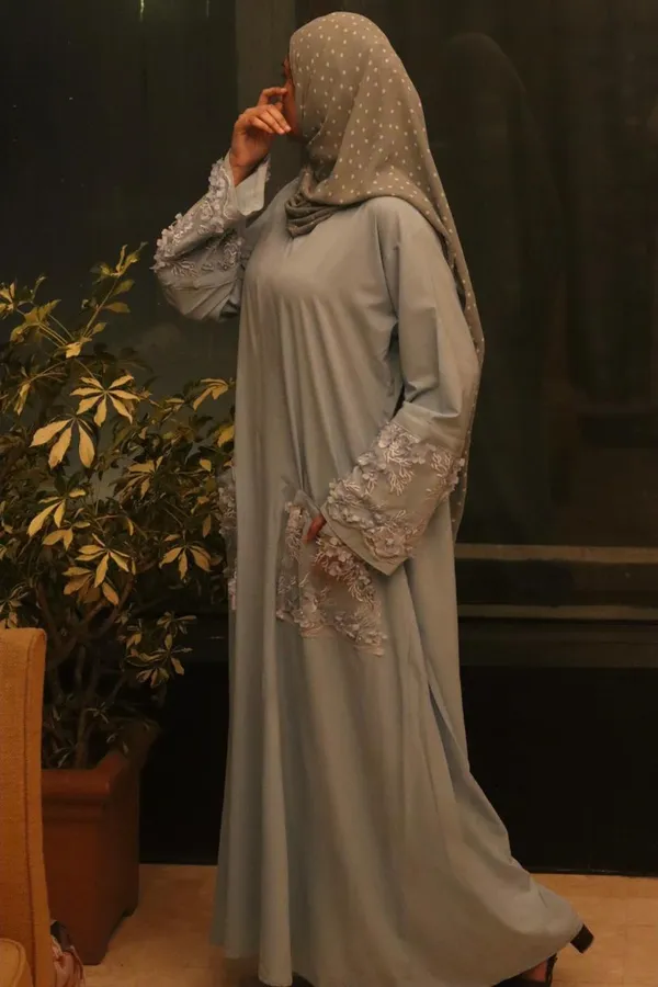 Soft_Blue_Embroidered_Pocket_Coat_Abaya_For_Women