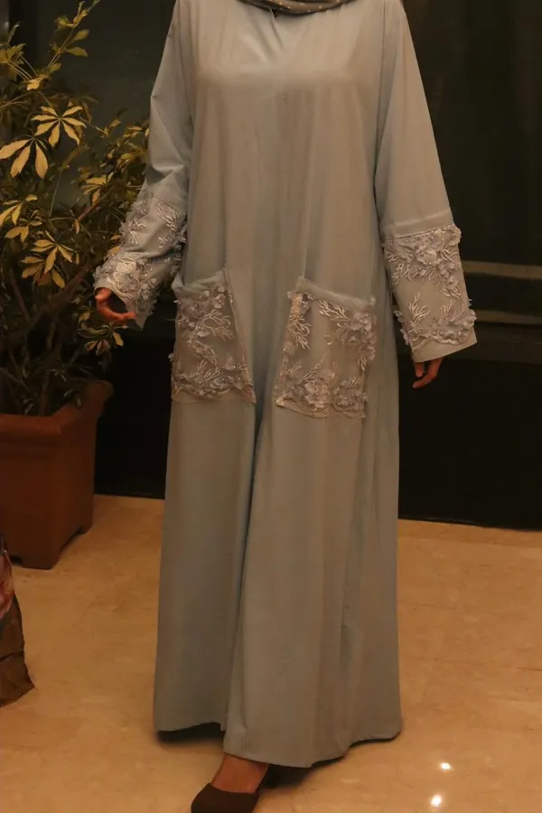 Soft_Blue_Embroidered_Pocket_Coat_Abaya_For_Women