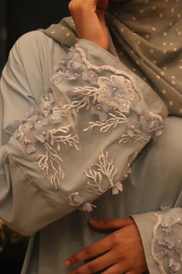 Soft_Blue_Embroidered_Pocket_Coat_Abaya_For_Women