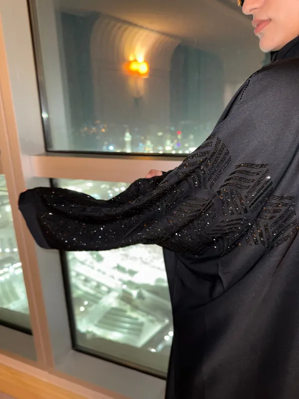 Black_Kaftan_Stonework_Abaya_With_Hijab_For_Women