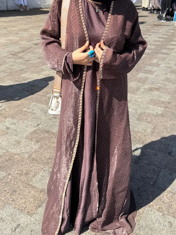 Hazel_Stonework_Shrug_Abaya_With_Inner_Slit_Hijab_For_Women