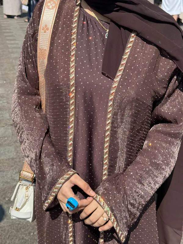 Hazel_Stonework_Shrug_Abaya_With_Inner_Slit_Hijab_For_Women