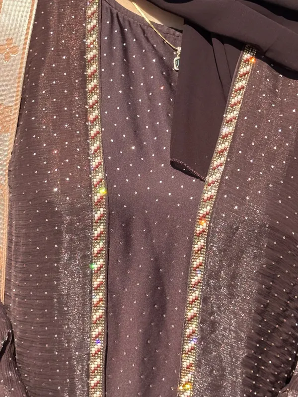 Hazel_Stonework_Shrug_Abaya_With_Inner_Slit_Hijab_For_Women