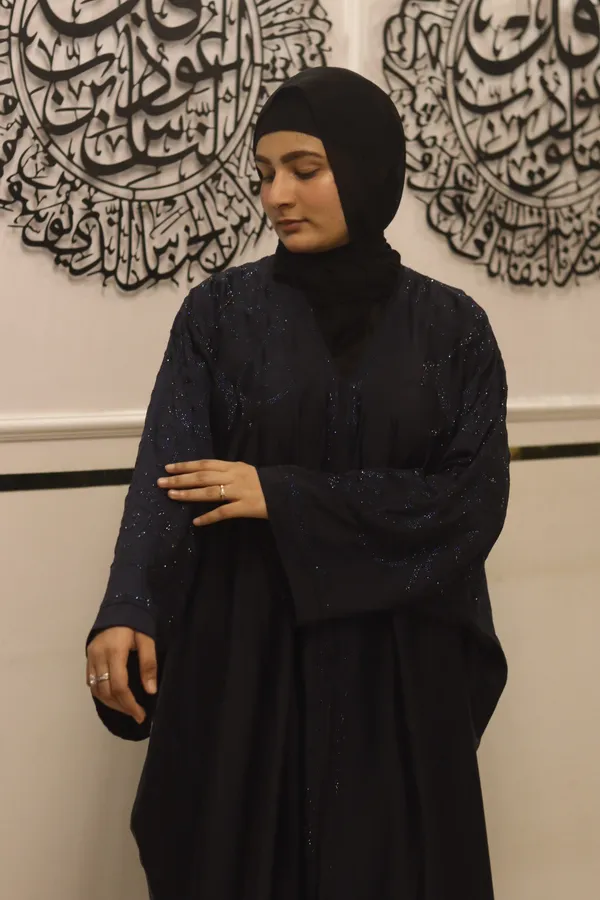 Blue_Tik_Tok_Fabric_Dubai_Style_Abaya_With_Hijab_For_Women