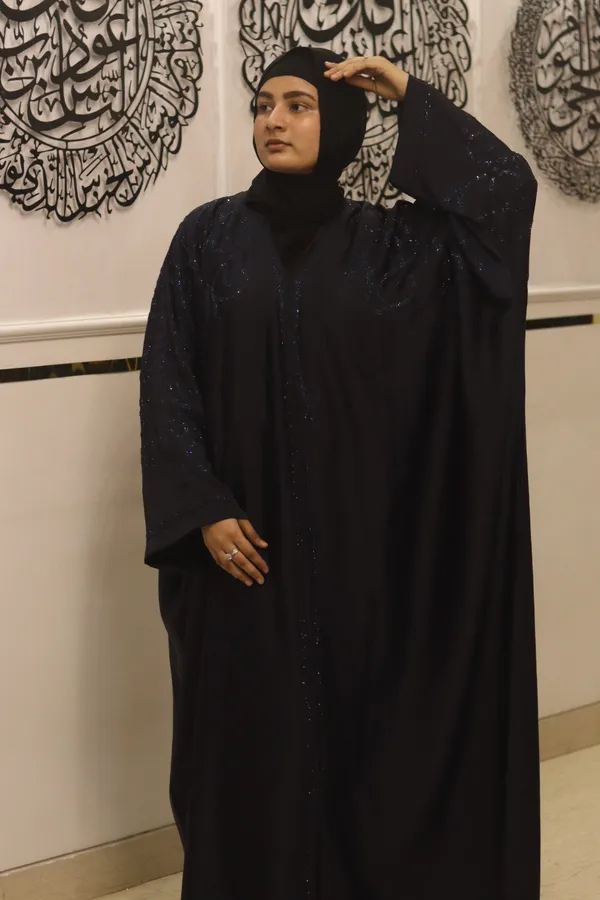 Blue_Tik_Tok_Fabric_Dubai_Style_Abaya_With_Hijab_For_Women