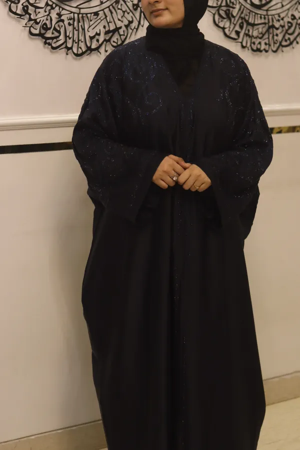 Blue_Tik_Tok_Fabric_Dubai_Style_Abaya_With_Hijab_For_Women