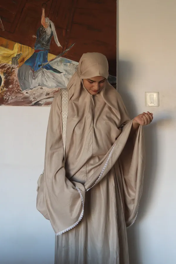 Beige_Modest_Flowy_Jilbab_Skirt_Set_For_Women