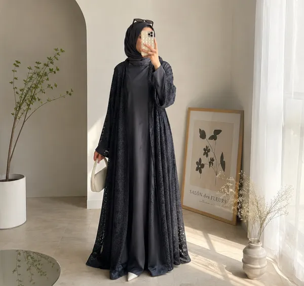 Black_Net_Embellished_Full_Abaya_Set_With_Hijab_For_Women