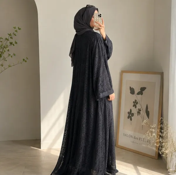 Black_Net_Embellished_Full_Abaya_Set_With_Hijab_For_Women