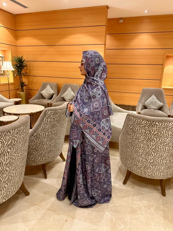 Lilac_Nida_Full_Set_Abaya_With_Matching_Hijab_For_Women