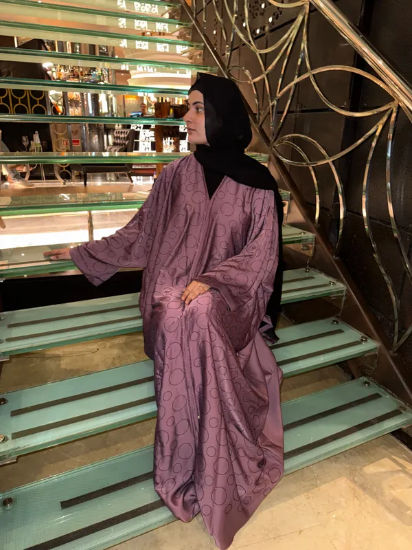 Purple_Tik_Tok_Fabric_Rhinestone_Embellished_Abaya_For_Women