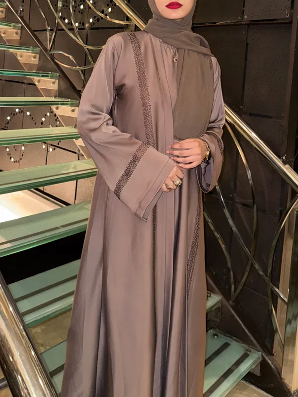Mauve_Rhinestone_Stonework_Full_Set_Abaya_With_Hijab_For_Women